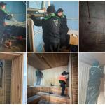 В бане п. Ванино продолжаются работы по восстановлению